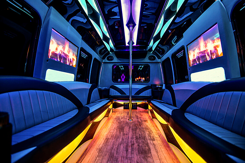 luxury buses for bachelor/bachelorette parties